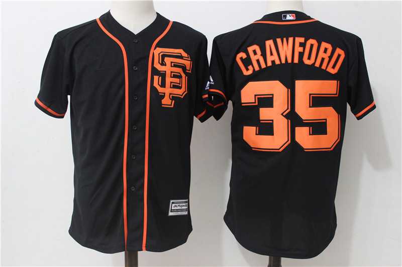 San Francisco Giants #35 Brandon Crawford Black Alternate New Cool Base Jersey,We sell and wholesale San Francisco Giants #35 Brandon Crawford Black Alternate New Cool Base Jersey on line form chian!